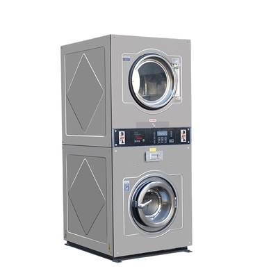 Commercial Stack Coin Laundry Washing Machine 910*1000*2000mm