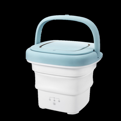 Mini Foldable Hotel Washing Machine Small Size with Dryer, Electric Silicone Washing Machine with Sterilization for Traveling