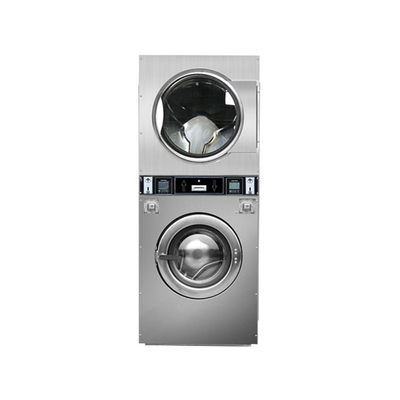 Hotel.factory .laundry full automatic commercial hospital stack coin operated washing machine and drier price